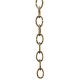 Baby Oval Chain - Unfinished - Solid Brass