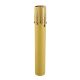 Candelabra Base Fiber Candle Cover With Light Drip - 6" Antique Gold