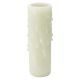 3-1/2" Premium Candelabra Base Faux Beeswax Candle Cover - Ivory