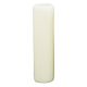 4" Smooth Candelabra Base Faux Beeswax Candle Cover - Ivory
