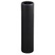 6" Smooth Medium Base Faux Beeswax Candle - Black