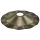 Metal Pendant Shade - Antique Brass painted white on the bottom