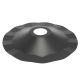 Metal Pendant Shade - Black painted white on the bottom