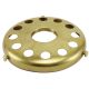 4" Brass UNO Glass Shade Holder - Unfinished