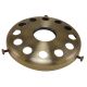 4" Steel UNO Glass Shade Holder - Antique Brass