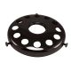 4" Steel UNO Glass Shade Holder - Black
