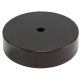 4" Plain Round Lamp Base with Side Hole Steel - Bronze