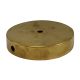 5" Plain Round Lamp Base with Side Hole Solid Brass - Unfinished