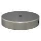 5" Plain Round Lamp Base with Side Hole Steel - Polished Nickel