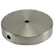 5" Plain Round Lamp Base with Side Hole Steel - Satin Nickel