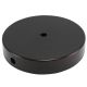5" Plain Round Lamp Base with Side Hole Steel - Bronze