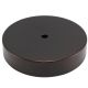 5" Plain Round Lamp Base Steel - Bronze