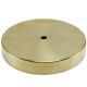 6" Plain Round Lamp Base Solid Brass - Unfinished