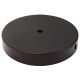 6" Plain Round Lamp Base Steel - Bronze