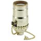 MB 3-WAY PULL CHAIN SOCKET - POLISHED GILT