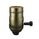 MB 3-Way Turn-Knob Socket - Dark Antique