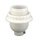 Short Keyless Phenolic Threaded with Set Screw - White Urea