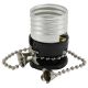 On/Off Pull-Chain Electrolier - Polished Nickel