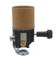 Medium Base On/off Turn Knob Paper Shell Socket with Hickey - Flush Mandrel