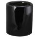 MB Socket, Glazed Porcelain - Black