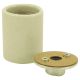 Medium Base Socket, Glazed Porcelain with Heavy-Duty Metal Cap 1/8 IPS
