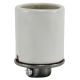 MB Socket w/Side Notches, Glazed Porcelain with HD Metal Cap 1/8 IPS