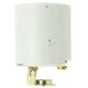 Medium Base Hickey Socket Unglazed Porcelain - 1/8 IPS Hickey