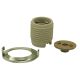 Threaded Medium Base Socket Set - Unglazed Porcelain
