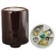 Bronze Medium Base Socket w/Ground, Glazed Porcelain with Heavy-Duty Metal Cap 1/8 IPS