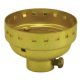 Medium Base Metal Shell Cap - Polished and Lacquered Brass (Leviton)