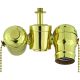 Medium Base Brass 2-Light Cluster Head - Polished Only