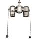 Medium Base Brass 2-Light Cluster Head - Polished Nickel