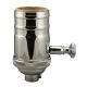 Heavy Wall Solid Brass Full Range Dimming Socket - Polished Nickel