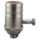Heavy Wall Solid Brass Full Range Dimming Socket - Satin Nickel