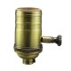 Heavy Wall Solid Brass Full Range Dimming Socket - Antique Brass