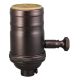 Heavy Wall Solid Brass Full Range Dimming Socket - Bronze