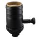 Heavy Wall Solid Brass Full Range Dimming Socket - Black