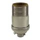 Heavy Wall Solid Brass UNO Keyless Socket with Ground Screw Terminal - Polished Nickel