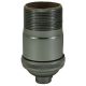 Heavy Wall Solid Brass Keyless Socket with Long UNO Threads - Satin Nickel