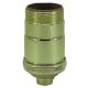 Heavy Wall Solid Brass UNO Full Size Keyless Socket - Polished & Lacquered