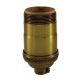 Heavy Wall Solid Brass UNO Full Size Keyless Socket - Antique Brass