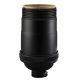 Heavy Wall Solid Brass UNO Full Size Keyless Socket - Black