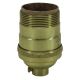 Heavy Wall Solid Brass UNO Short Keyless Socket - Polished & Lacquered