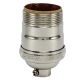 Heavy Wall Solid Brass UNO Short Keyless Socket - Polished Nickel