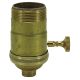 Heavy Wall Solid Brass UNO 3-Way MB Turn Knob Socket - Unfinished