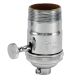 Heavy Wall Solid Brass UNO 3-Way MB Turn Knob Socket - Polished Nickel
