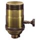 Heavy Wall Solid Brass UNO 3-Way MB Turn Knob Socket - Antique Brass