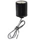 Medium Base Socket with Cap, Glazed Porcelain - 24" High Heat Leads - Black