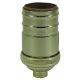 Heavy Wall Solid Brass Full Size Keyless Socket - Polished & Lacquered