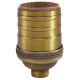 Heavy Wall Solid Brass Short Keyless Socket - Antique Brass